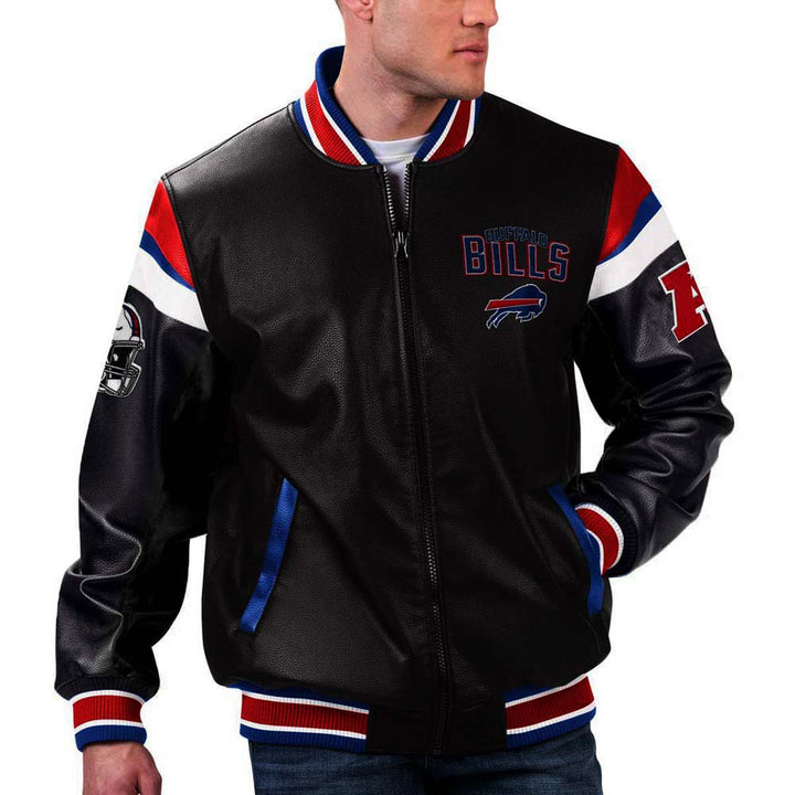 National Football League Buffalo Bills Leather Jacket for men and women