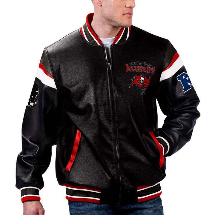 Men's Tampa Bay Buccaneers leather outerwear by The Pricy in France style