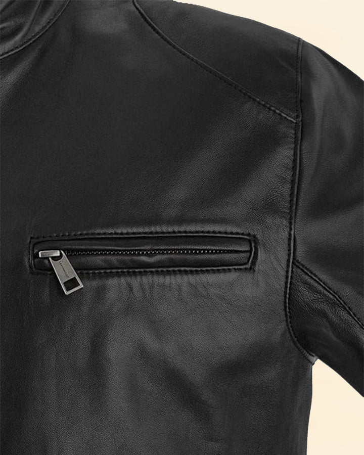 Chris Evans Superhero Leather Jacket in United state market