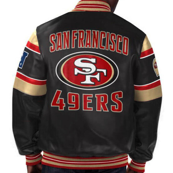 NFL San Francisco 49ers Multicolor Leather Jacket by TP