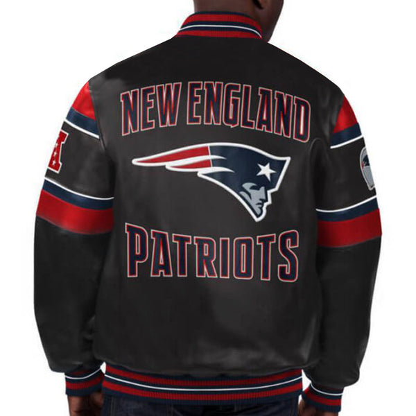 NFL Multi New England Patriots Leather Jacket by TP