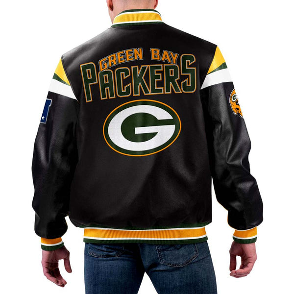 NFL Green Bay Packers Leather Jacket For Men and Women