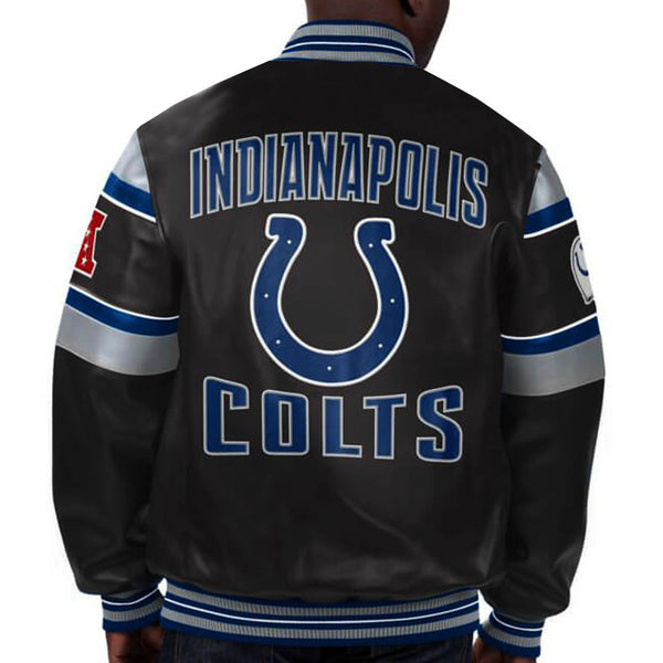 NFL Indianapolis Colts Multi Leather Jacket