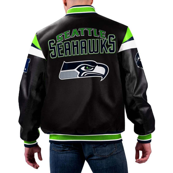 NFL Seattle Seahawks Leather Jacket Men and Women