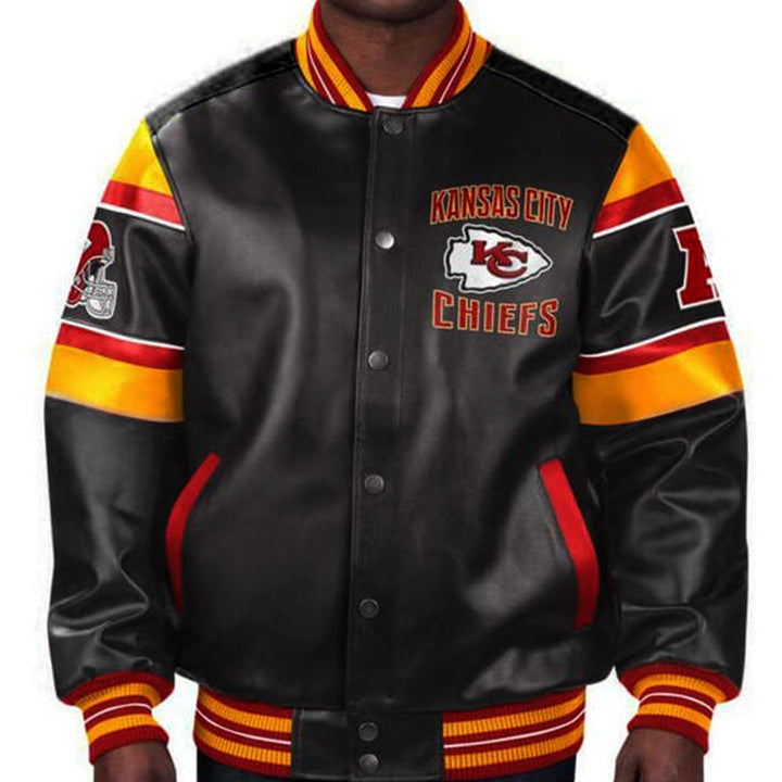 National Football League Kansas City Chiefs leather jacket for men and women