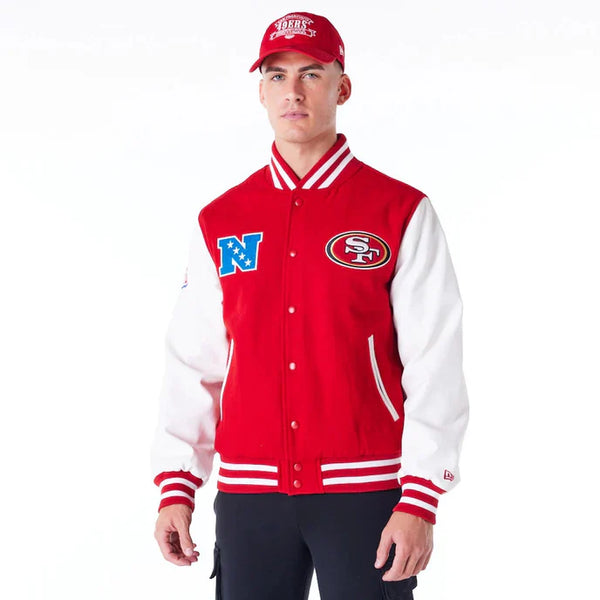 San Francisco 49ers NFL Red Varsity Jacket