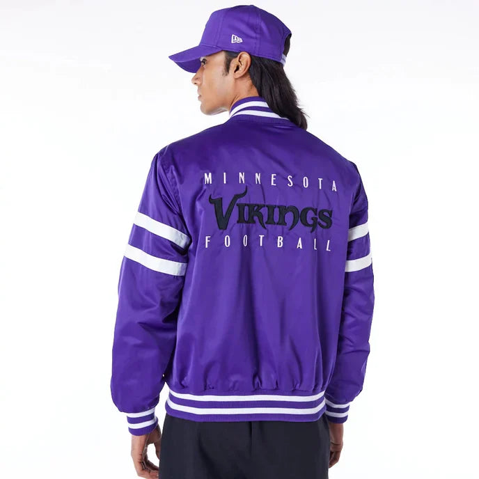 Stylish Minnesota Vikings NFL Purple Bomber Jacket in United state market