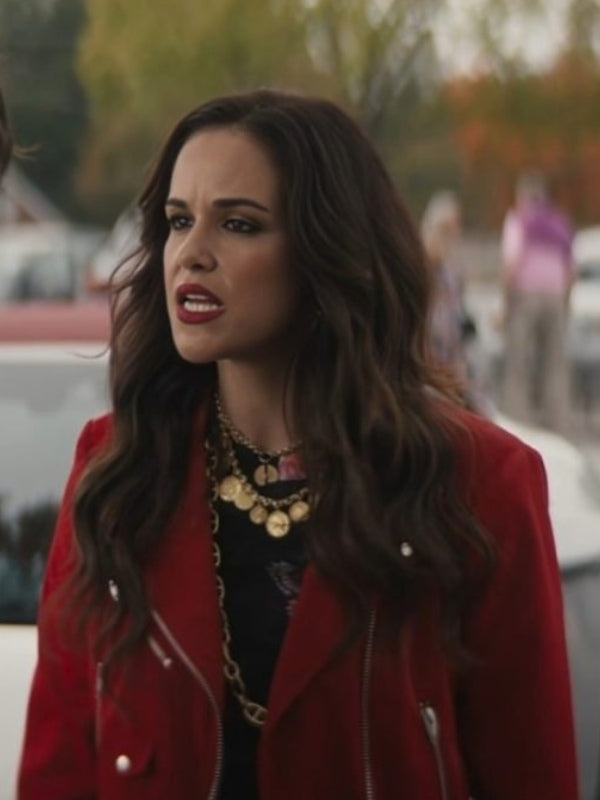 Grosse Pointe Garden Society Melissa Fumero Red Leather Jacket