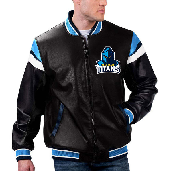 Dolphins NRL Team Leather Jacket by The Pricy in American style