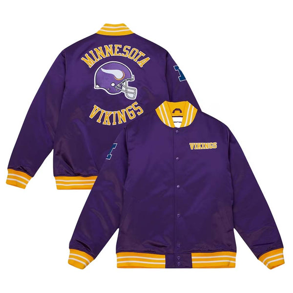 NFL Minnesota Vikings Mitchell Ness Satin Jacket