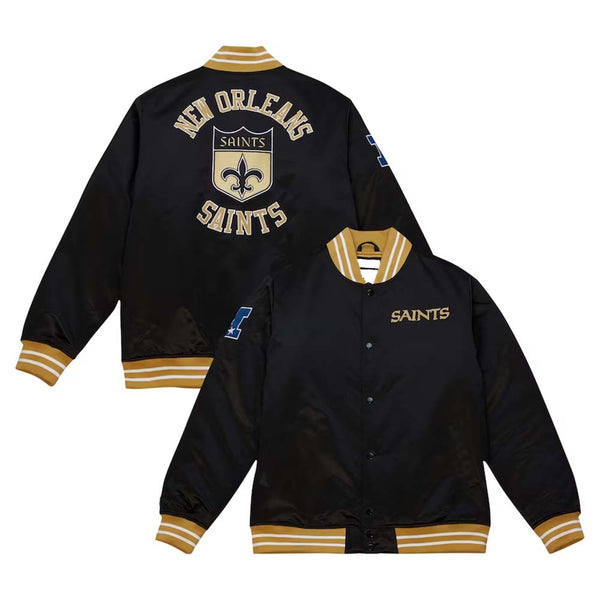 NFL New Orleans Saints Mitchell Ness Satin Jacket