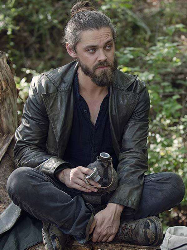 Tom Payne trench coat worn in The Walking Dead in USA