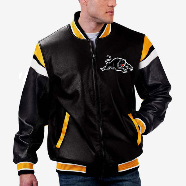 NRL Penrith Leather Jacket by The Pricy