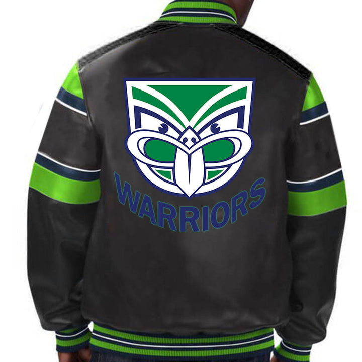 New Zealand Warriors NRL leather jacket in USA