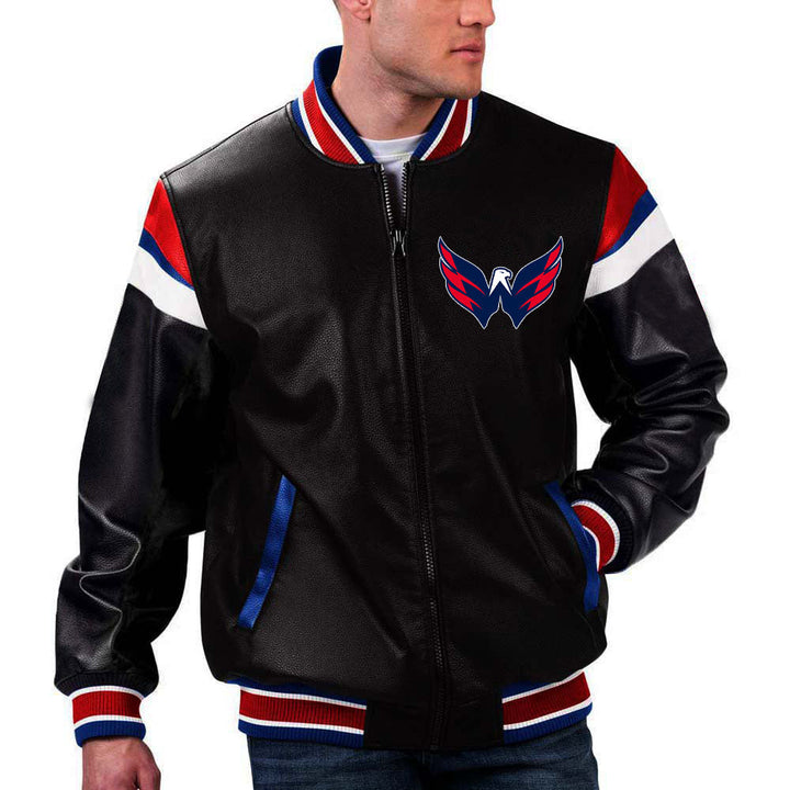 The Pricy NBA Washington Wizards Leather Jacket in France style