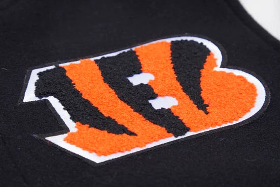 Trendy Cincinnati Bengals wool jacket for male fans
