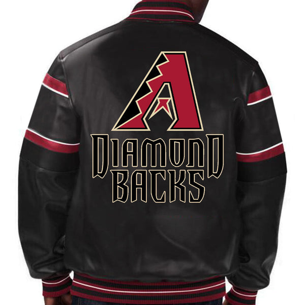 MLB Arizona Diamondbacks Leather Jacket For Men and Women