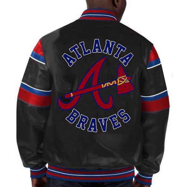 MLB Atlanta Braves Leather Jacket For Men and Women