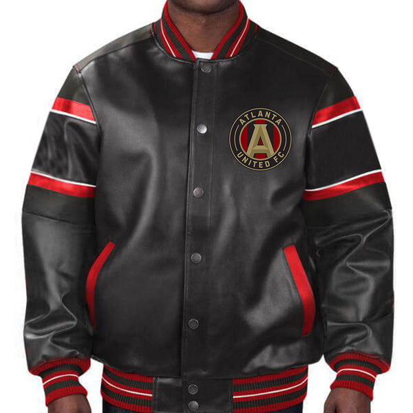 Stylish Atlanta United FC leather jacket for soccer fans in USA