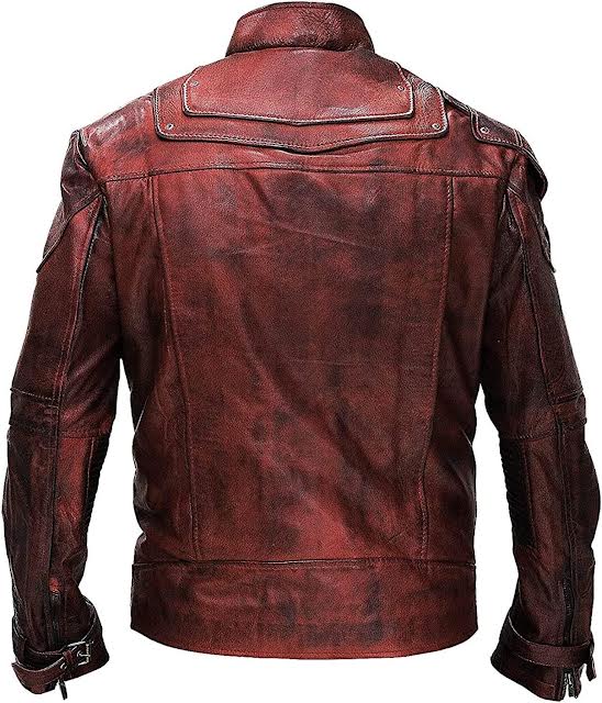 Star-Lord Leather Jacket Worn by Chris Pratt in Guardians of the Galaxy in France style