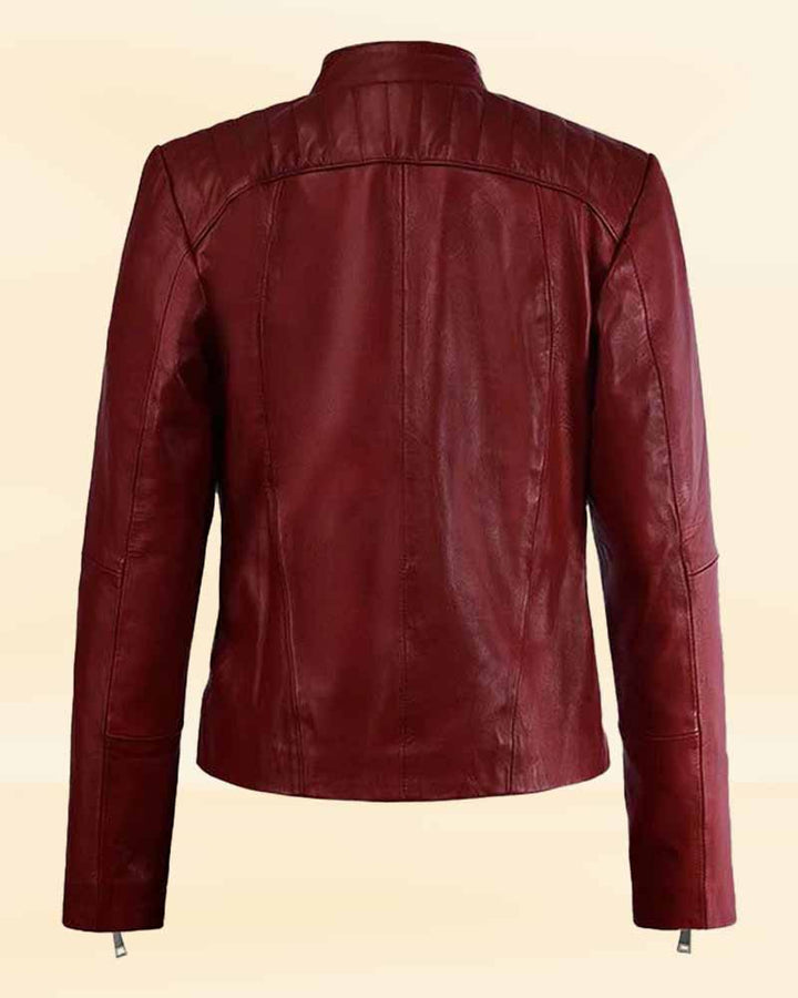 Stand out from the crowd with this women's leather jacket inspired by Kaya Scodelario in Resident Evil in United state market