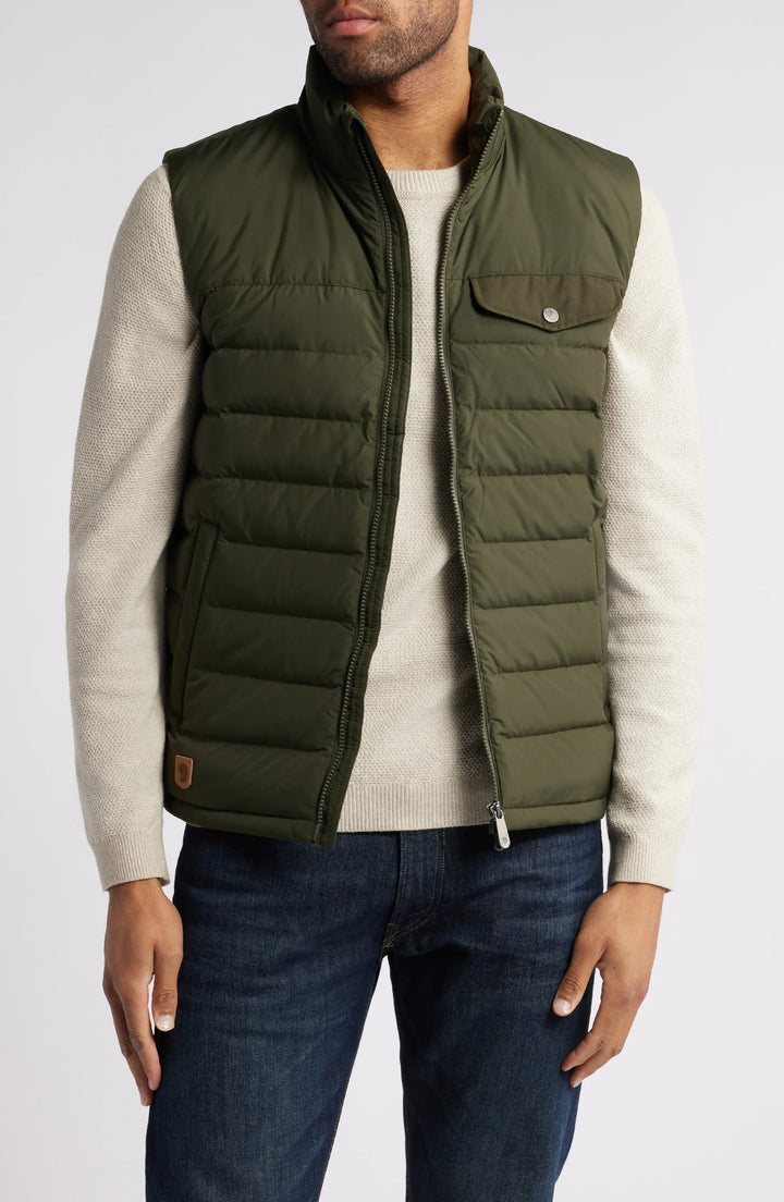 Cozy water-resistant down vest ideal for outdoor adventures in USA