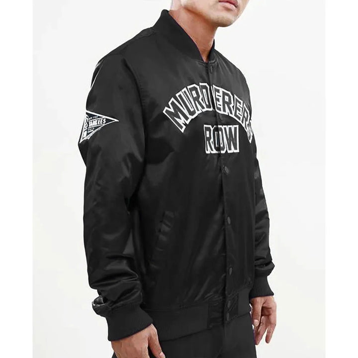 Comfortable New York Yankees Satin Jacket for Game Day in American style