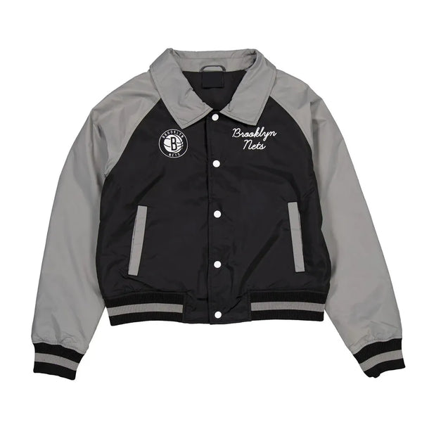 Front View NBA Brooklyn Nets Nylon Jacket Men and Women