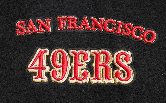 Timeless San Francisco 49ers wool jacket for male fans
