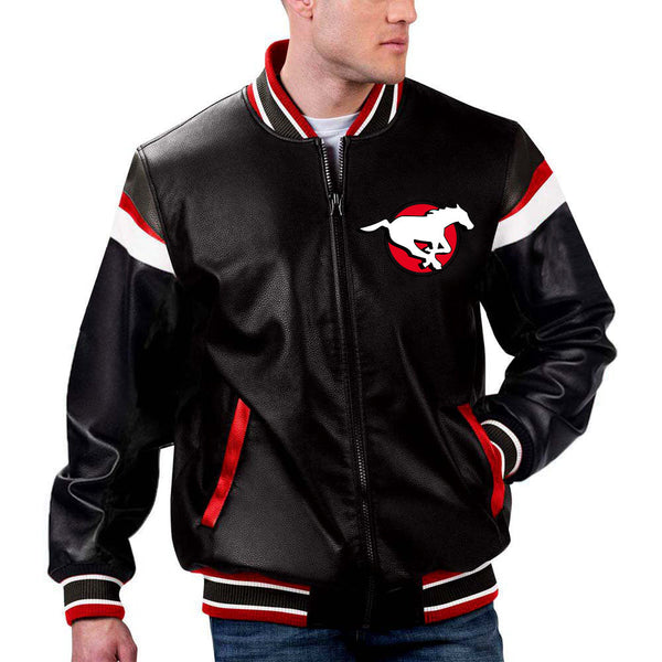 The Pricy CFL Calgary Stampeders Jacket in France style