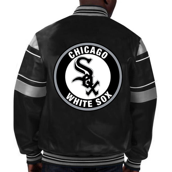 MLB Chicago White Sox Leather Jacket For Men and Women