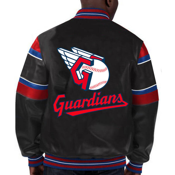 MLB Cleveland Guardians Leather Jacket For Men and Women