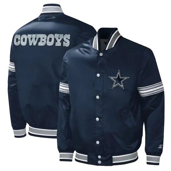 NFL Dallas Cowboys Satin Jacket For Men and Women