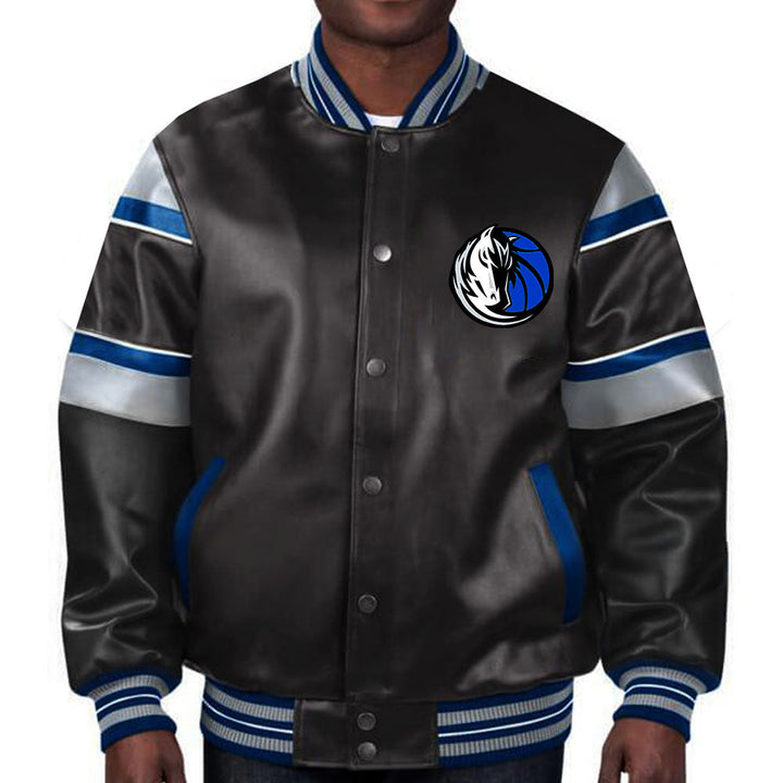 Stylish Dallas Mavericks leather jacket perfect for basketball enthusiasts in United State Market