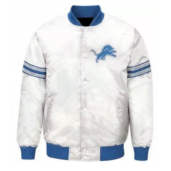 NFL Detroit Lions Satin Jacket With Unique Color Men and Women