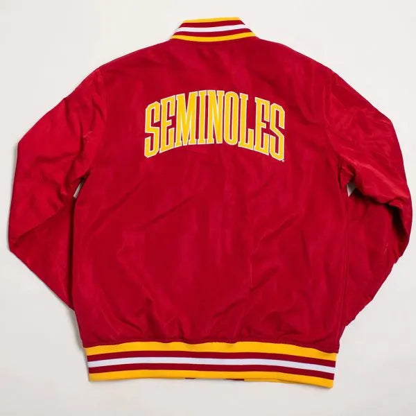 Back View Front View Florida State Seminoles Script Red Jacket