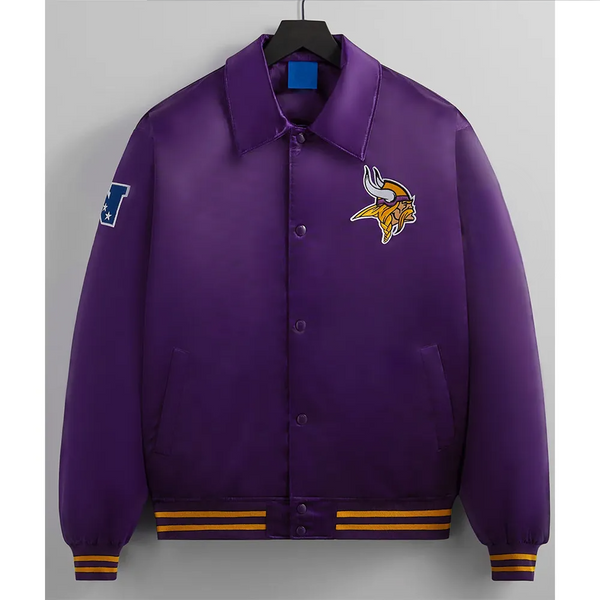 NFL Minnesota Vikings Satin Jacket For Men and Women