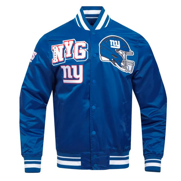 NY Giants Mashup Classic Rib Satin Jacket