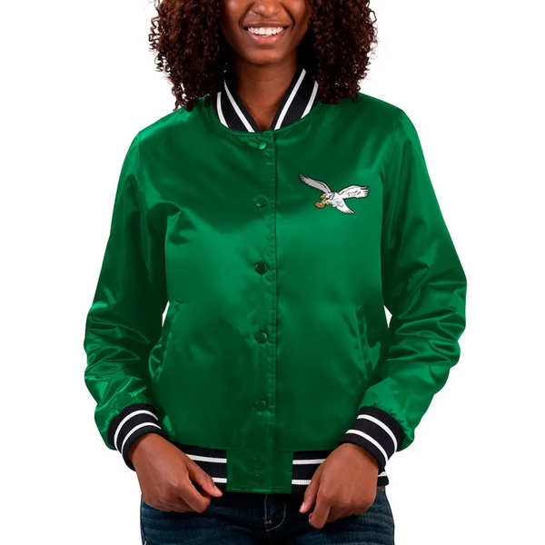 NFL Philadelphia Eagles Satin Jacket Jacket for Men and Women