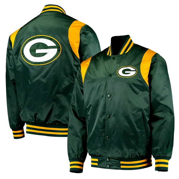 NFL Green Bay Packers Satin Jacket Men and Women