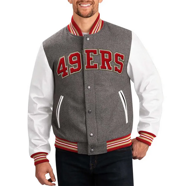 NFL San Francisco 49ers Varsity Jacket Men and Women