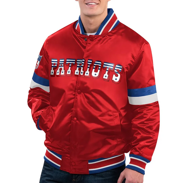 NFL New England Patriots Satin Jacket Men and Women