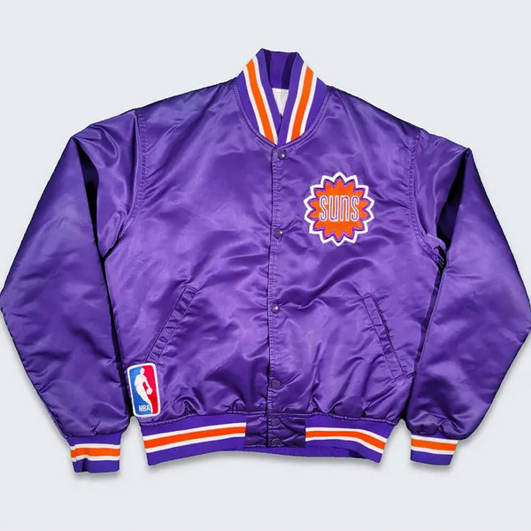 NBA Phoenix Suns Satin Jacket Men and Women