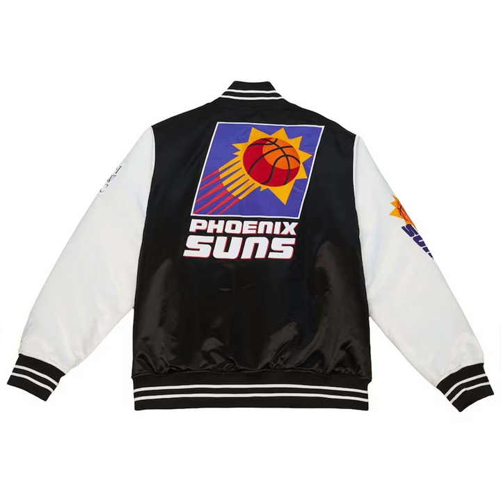 Men's Phoenix Suns Team Origins satin full-snap jacket by TJS in American Market