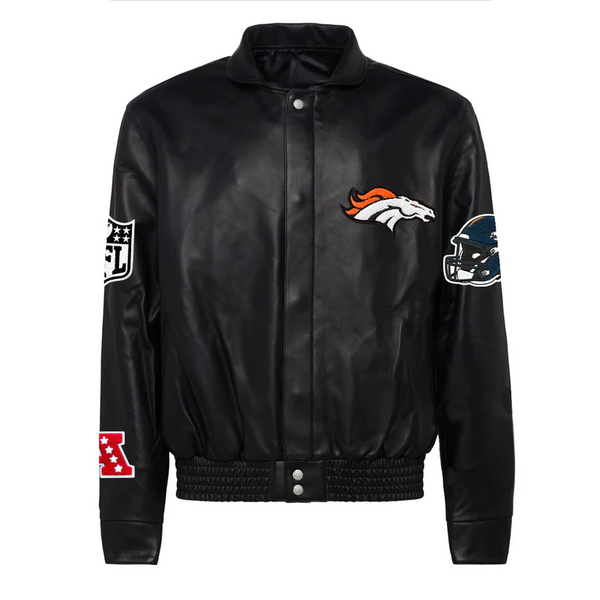 DENVER BRONCOS FULL LEATHER JACKET