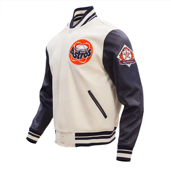 Side View Houston Astros Wool Jacket: