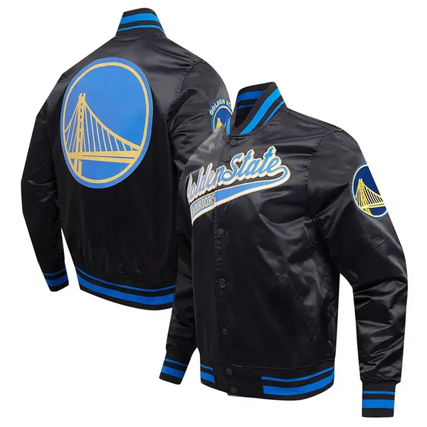 NBA Golden State Warriors Satin Jacket Men and Women