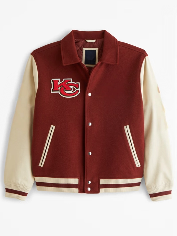 NFL KANSAS CITY CHIEFS CLASSIC  WOOL VARSITY JACKET | NFL WOOL JACKET BY The Pricy