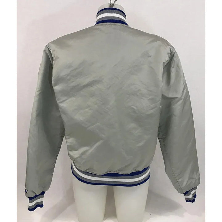 back view NFL Detroit Lions Satin Jacket With Unique Style Men and Women: