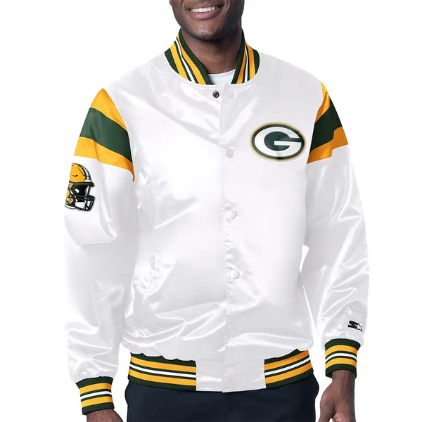 NFL Green Bay Packers Satin Jacket For Men and Women